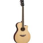 APX600 NT Yamaha APX600 NA
Thinline body, spruce top, nato back and sides, die-cast chrome tuners, System65 piezo and
preamp with tuner; Natural